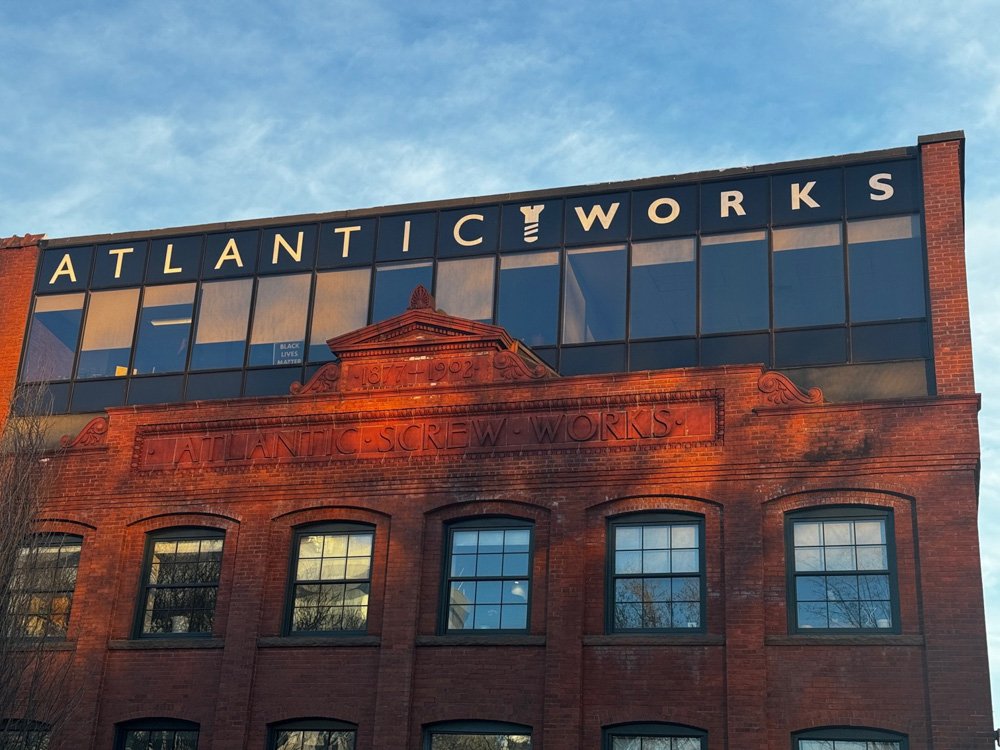 Exterior of Atlantic Works Conference Center