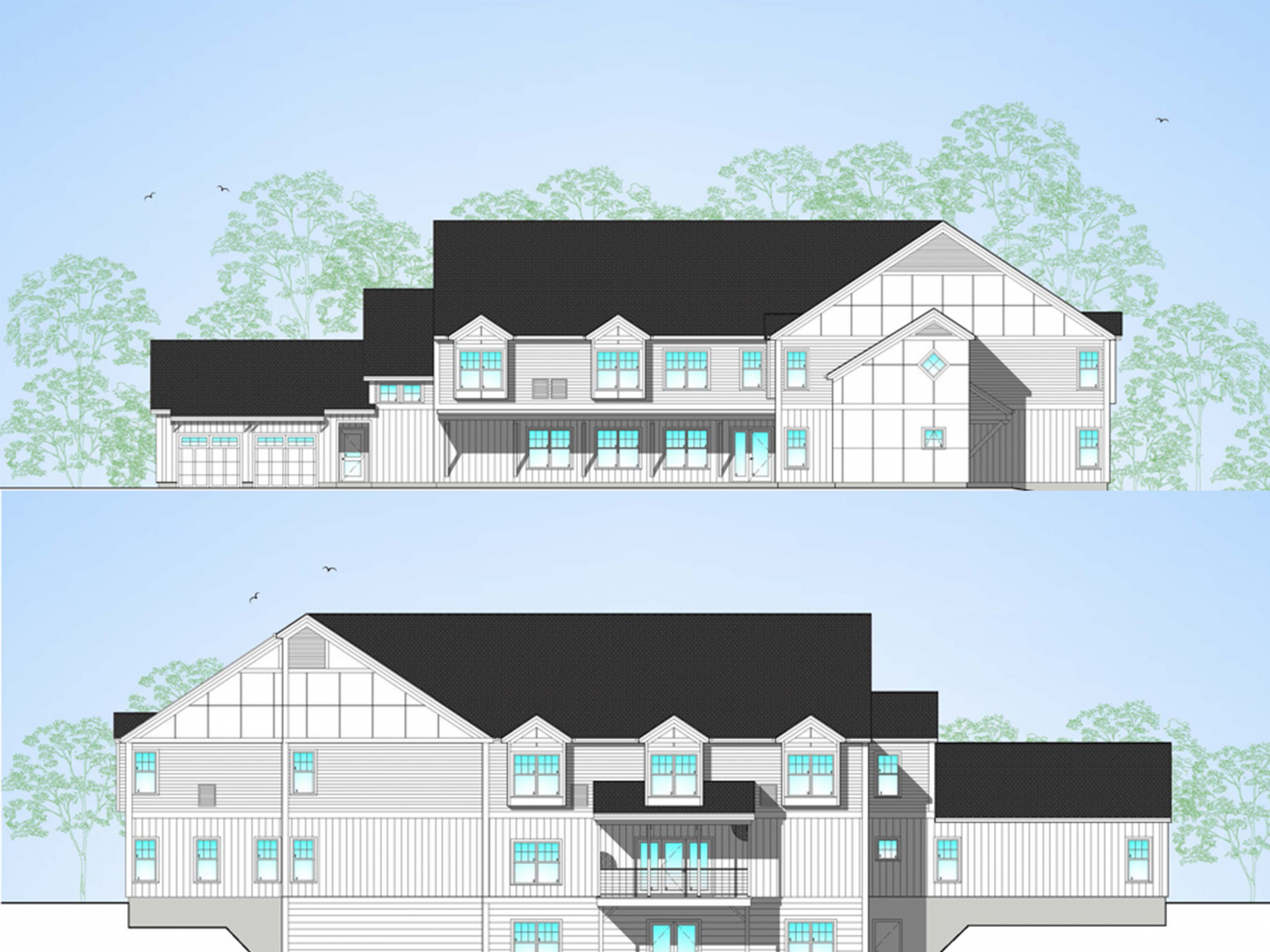 Image of exterior and rear elevations